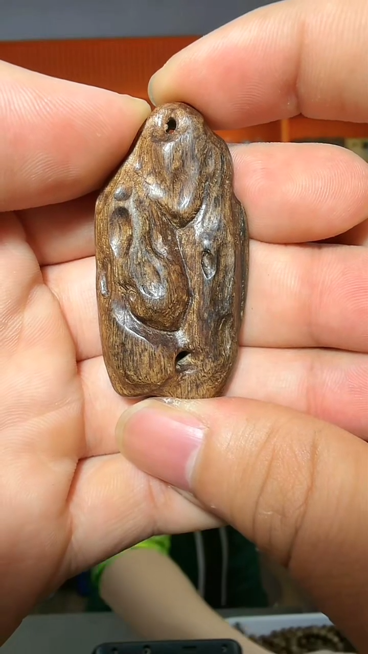 沉香吊坠9号红土太湖石多样性发一