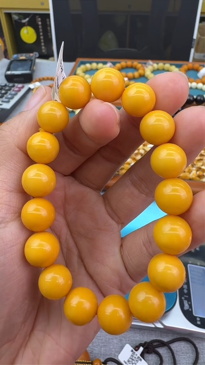 【闪购商品】琥珀手链未镶嵌14秒拍号