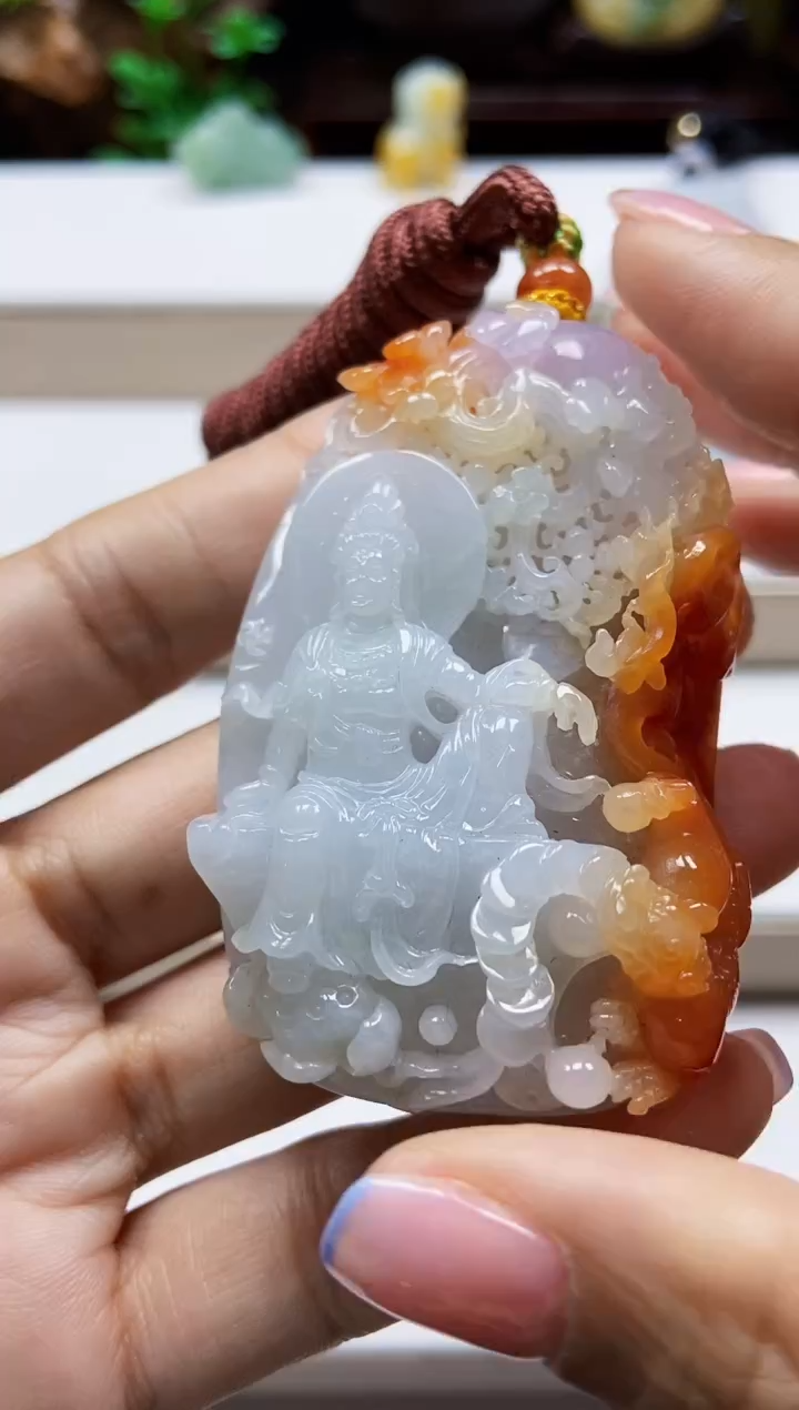 颈饰未镶嵌翡翠翡翠A货