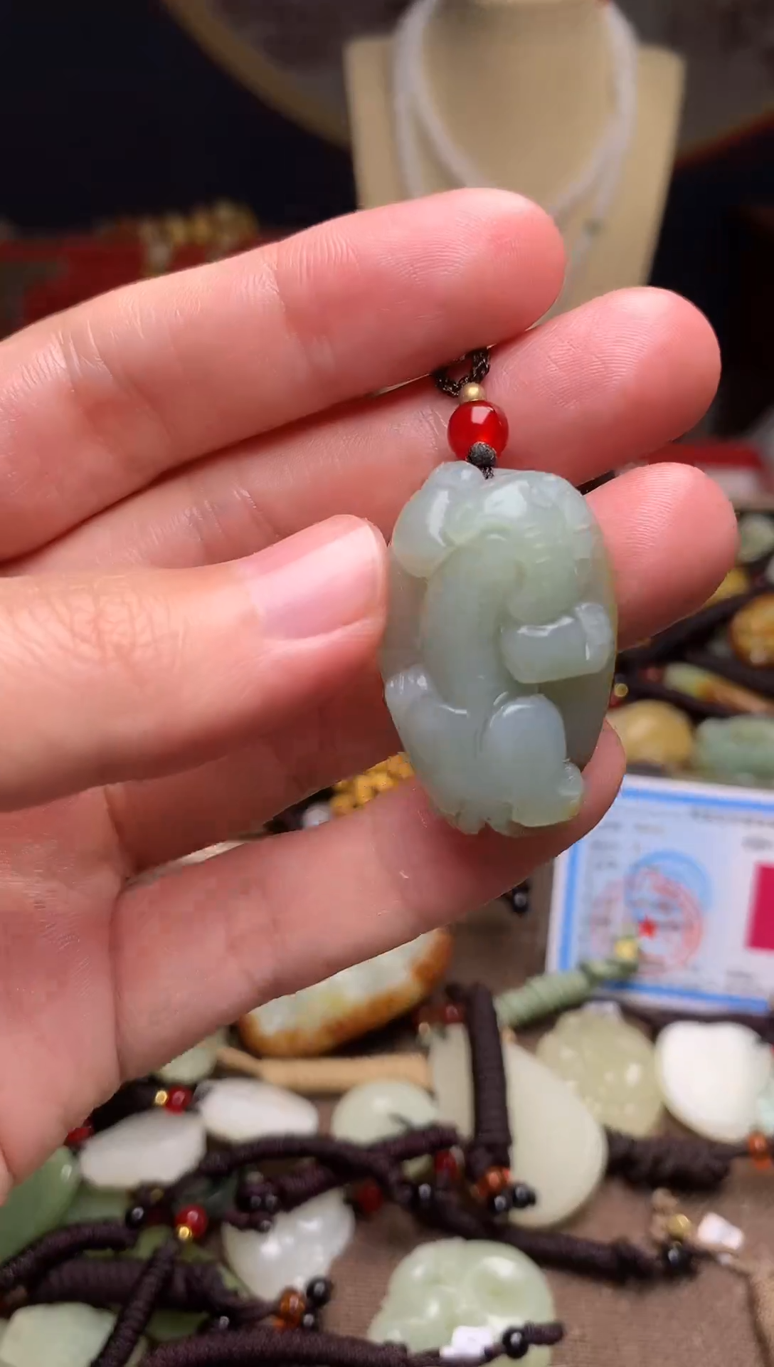 颈饰未镶嵌和田玉新疆料青海料清水和田玉吊坠