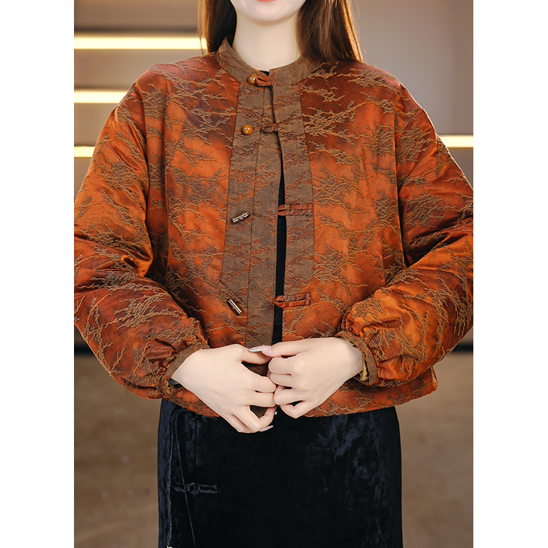 2025冬新款新中式国风时尚复古百搭宽松舒适保暖羽绒服