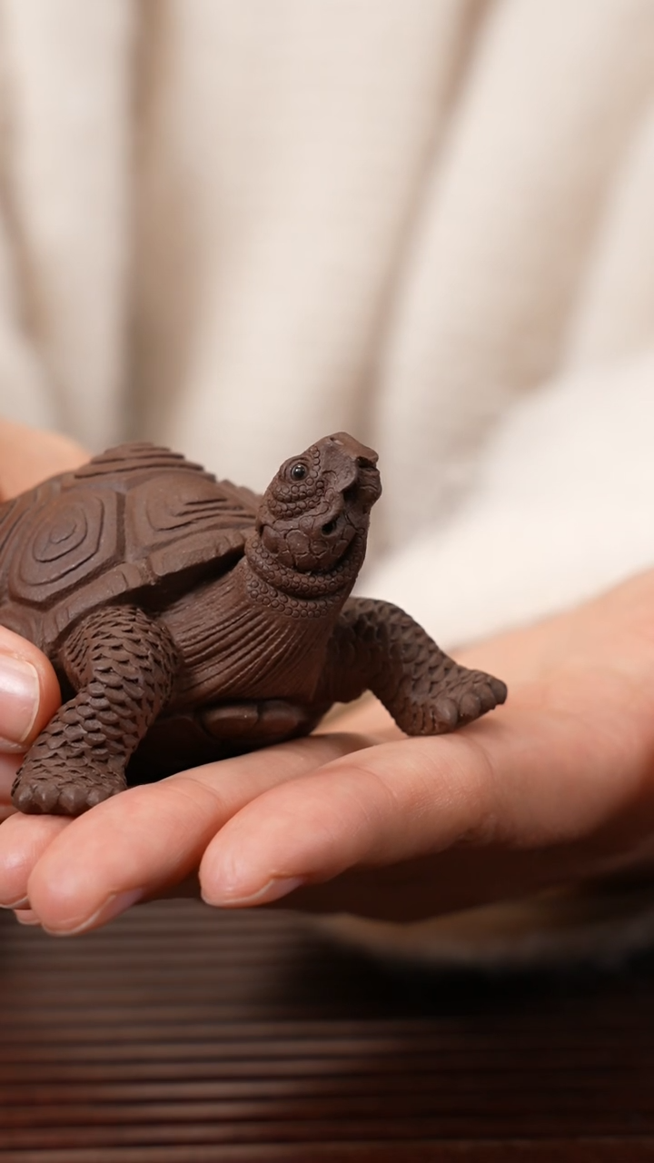 【闪购商品】紫砂茶宠紫泥灵龟