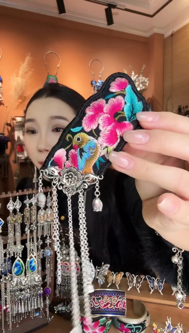 刺绣纯手工民族风发夹
