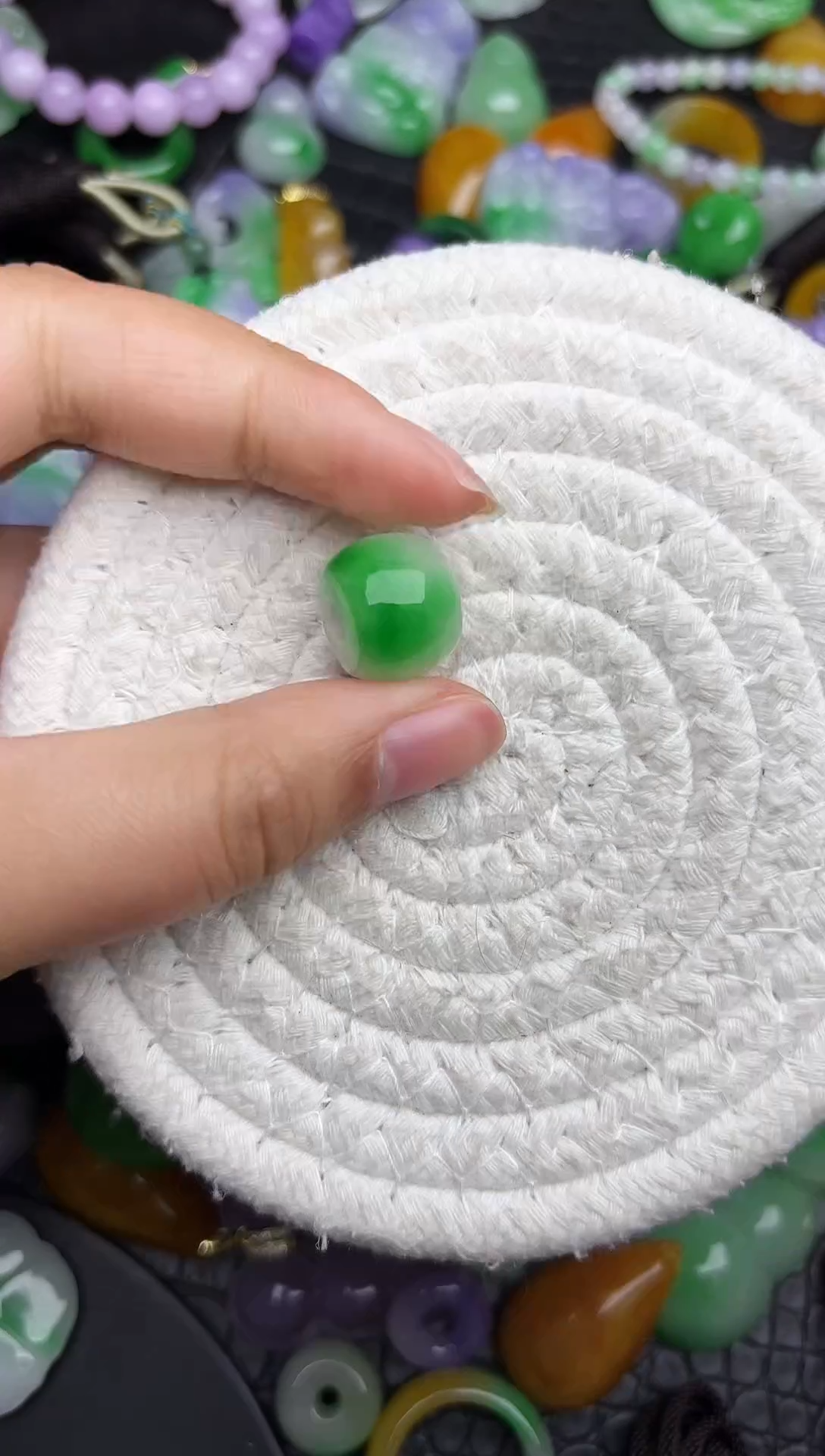 颈饰未镶嵌翡翠缅甸翡翠吊坠