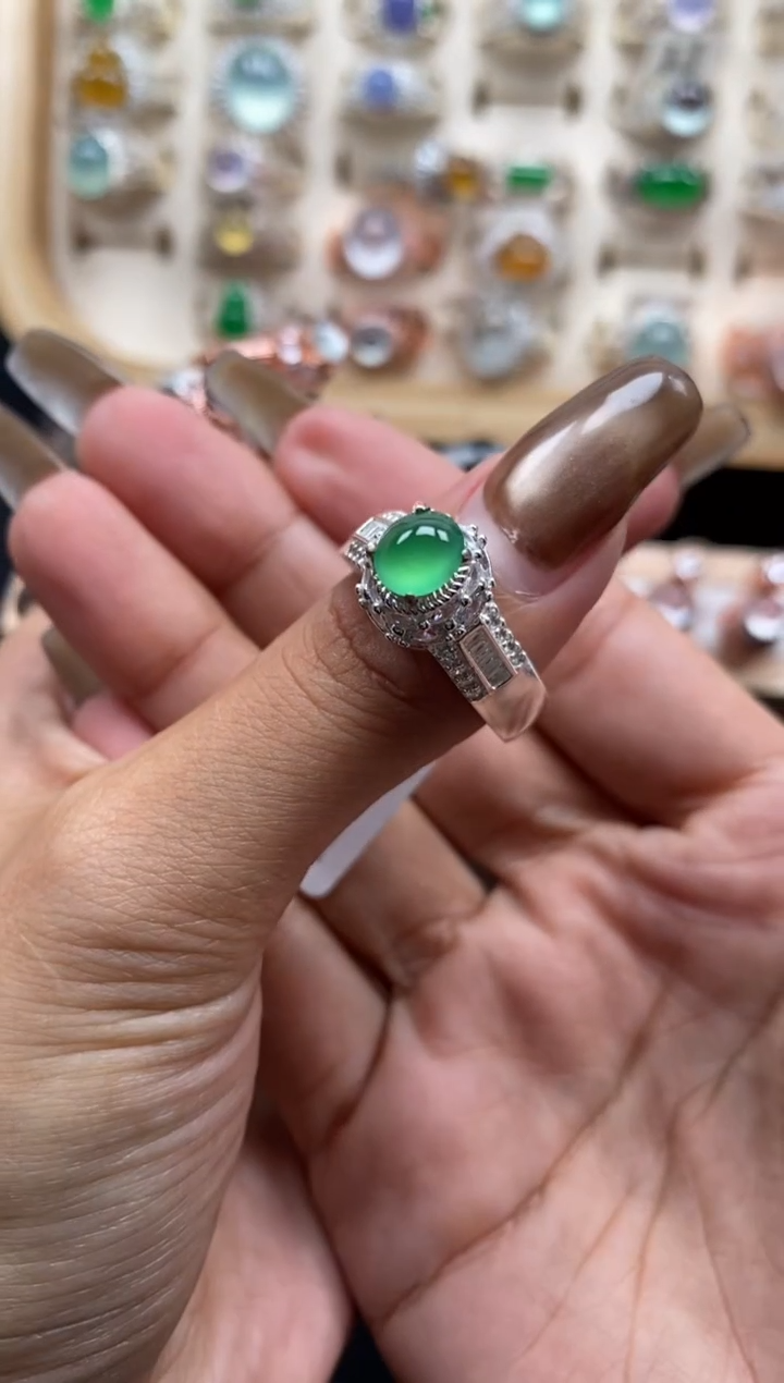 未镶嵌戒指翡翠1**1缅甸天然a货翡翠