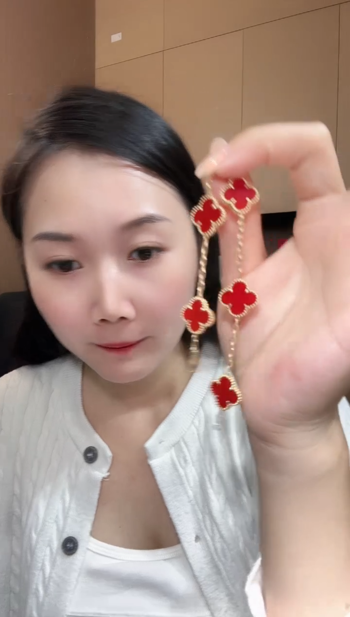 【闪购商品】玛瑙/玉髓手链18K金镶嵌红色k黄，五花手链GHJ 