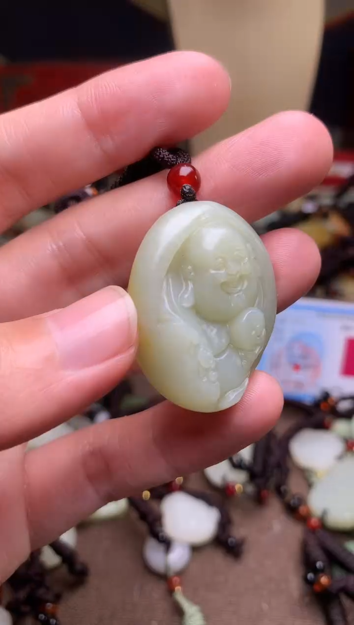 颈饰未镶嵌和田玉新疆料青海料清水和田玉吊坠