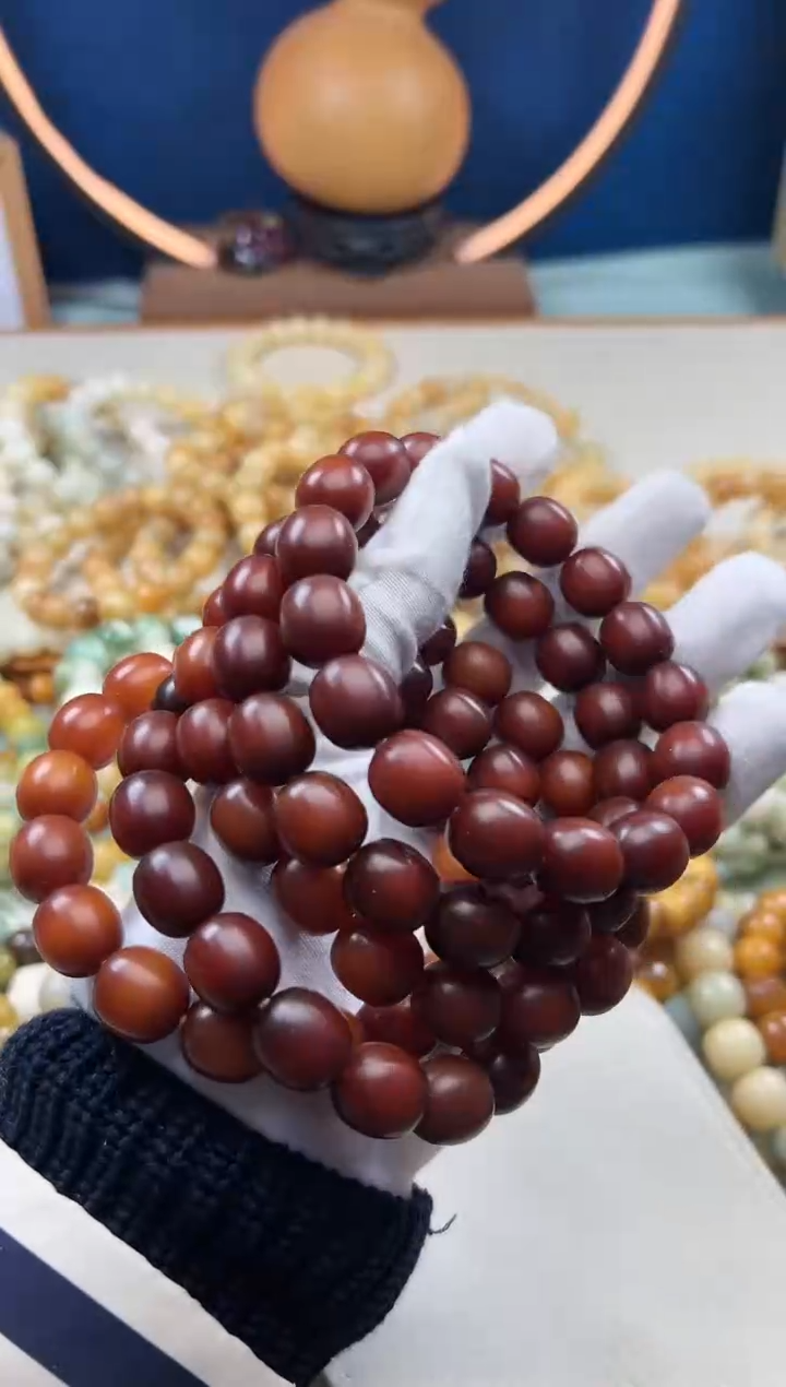 【闪购商品】菩提根/象牙果吊坠13.8干磨枣珠车厘子红1245