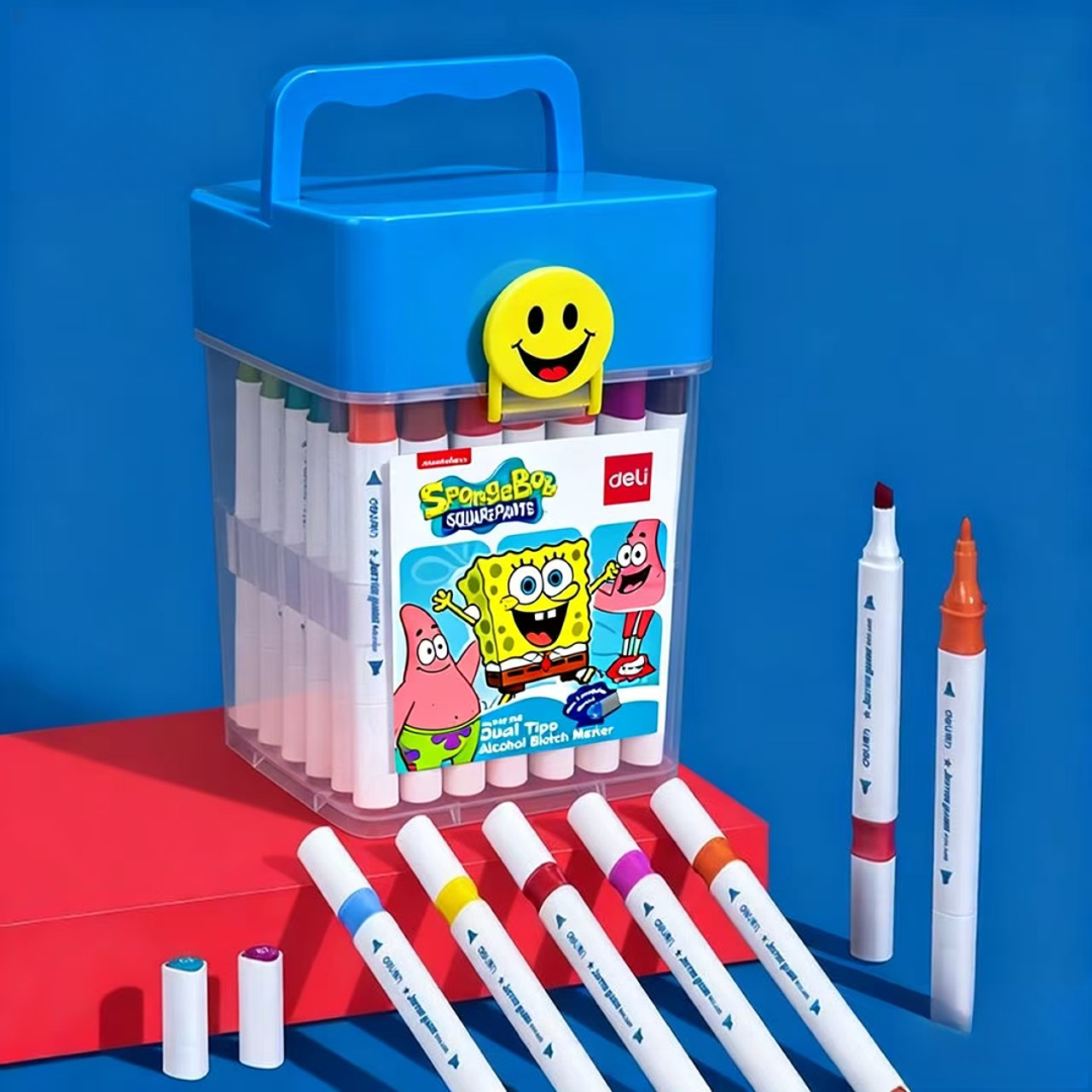 马克笔学生绘画笔水性马克笔三角杆双头绘画套装36色