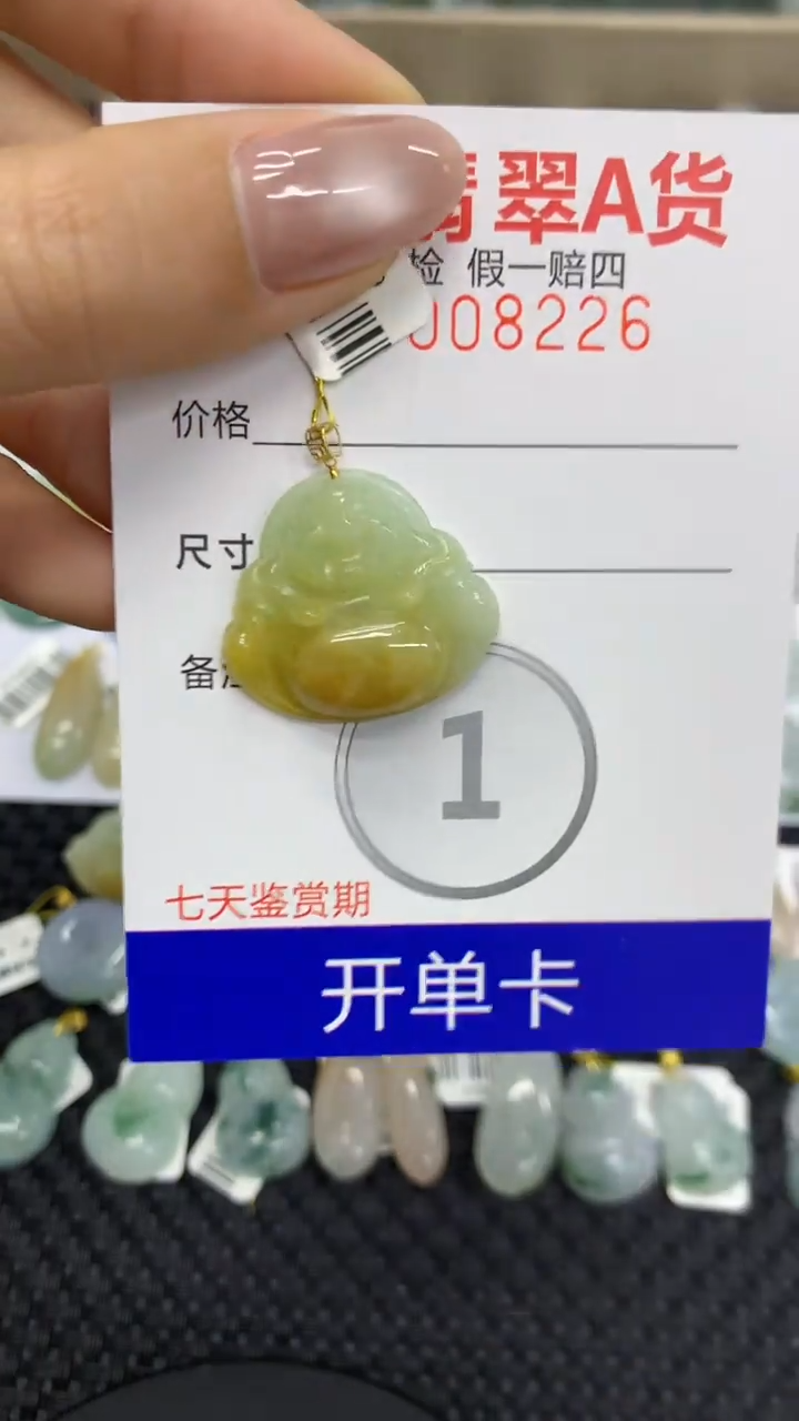 【闪购商品】翡翠颈饰18K金镶嵌11111111111