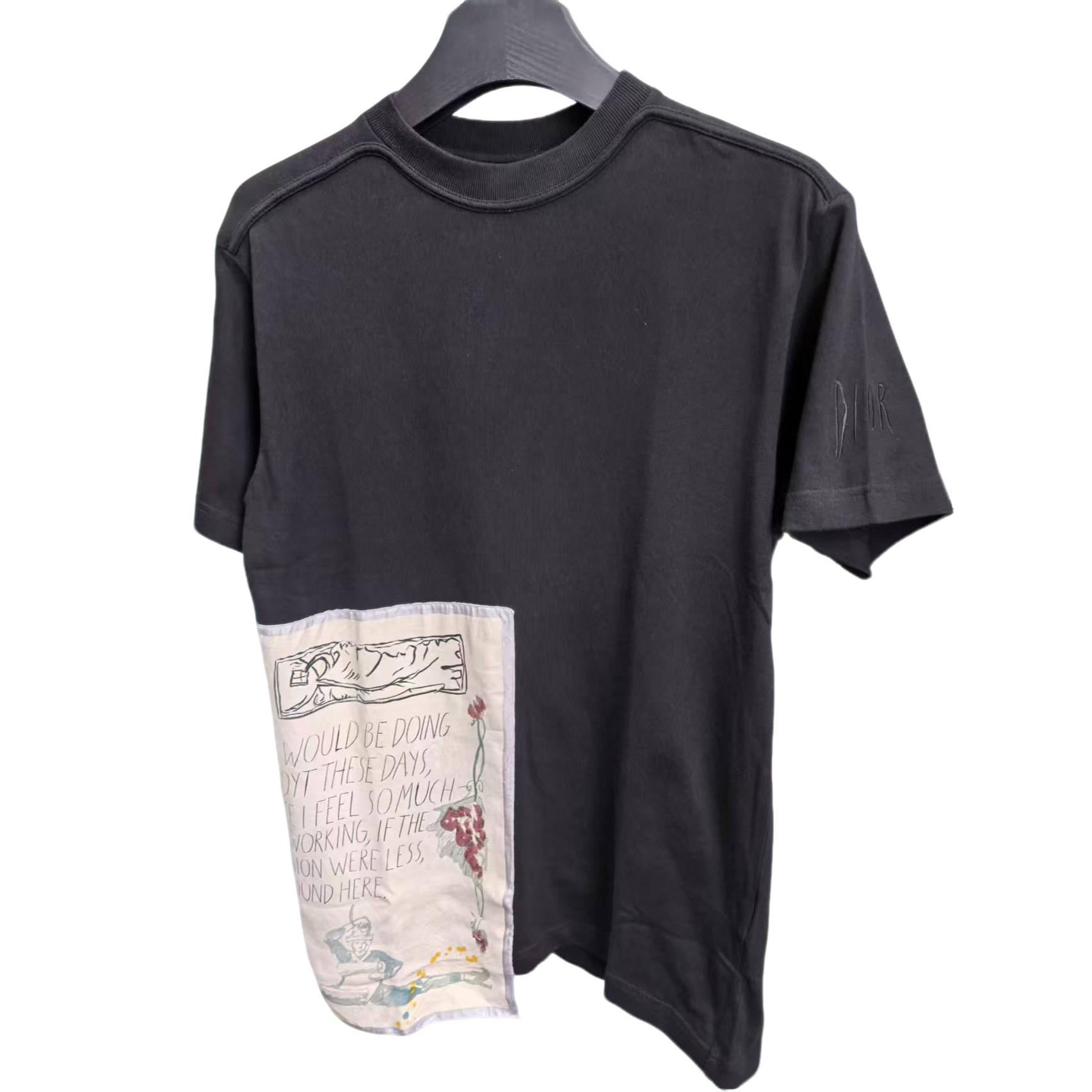 99新 DIOR/迪奥 Dior拼接刺绣短袖/M码/99新
