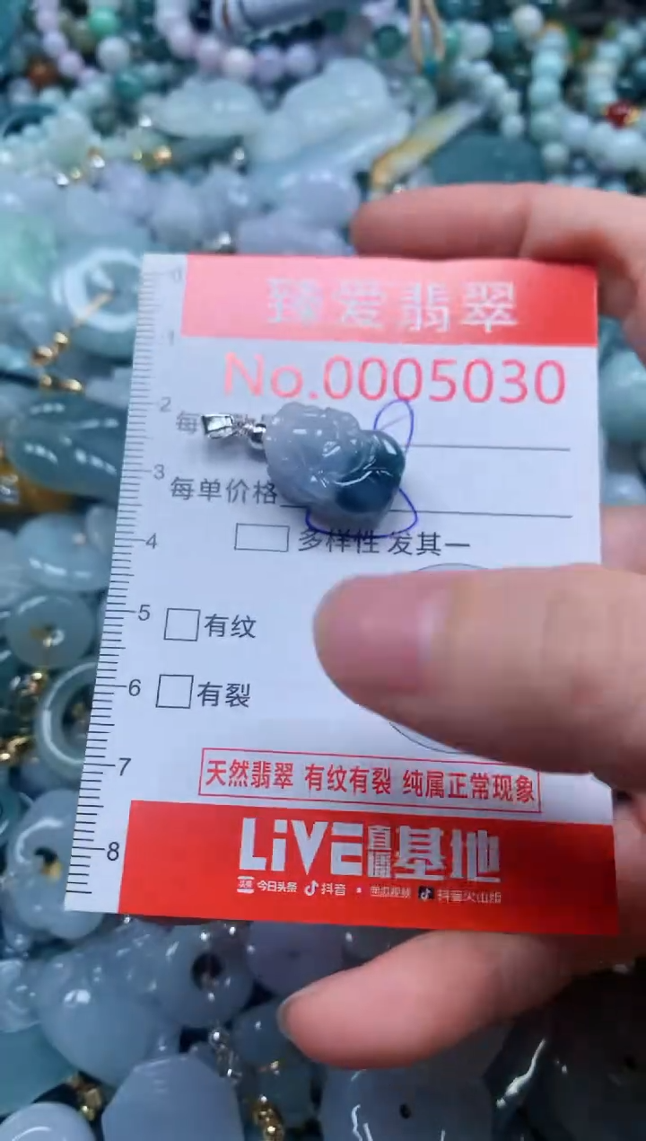 翡翠未镶嵌吊坠(不含链)5030