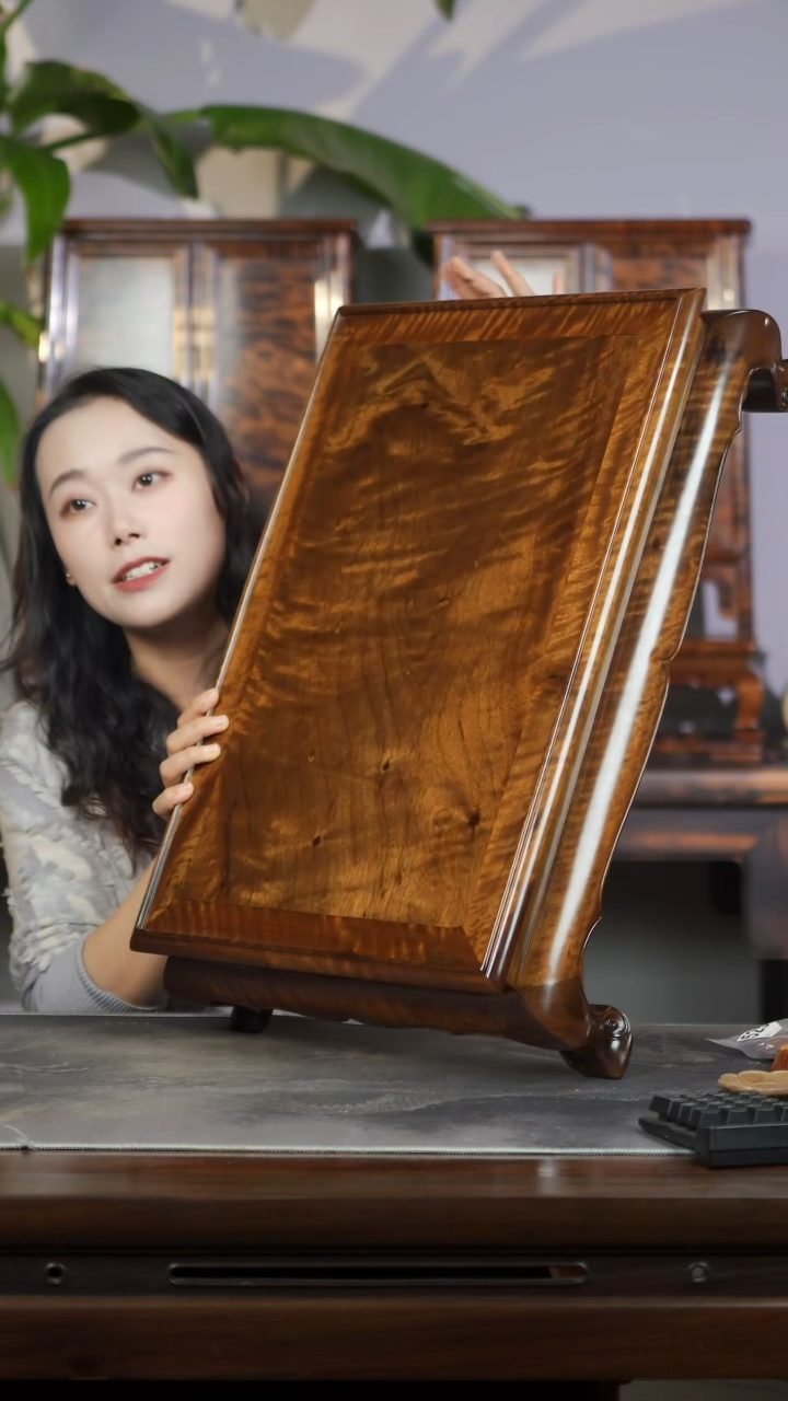 金丝楠满花影子波精工炕几