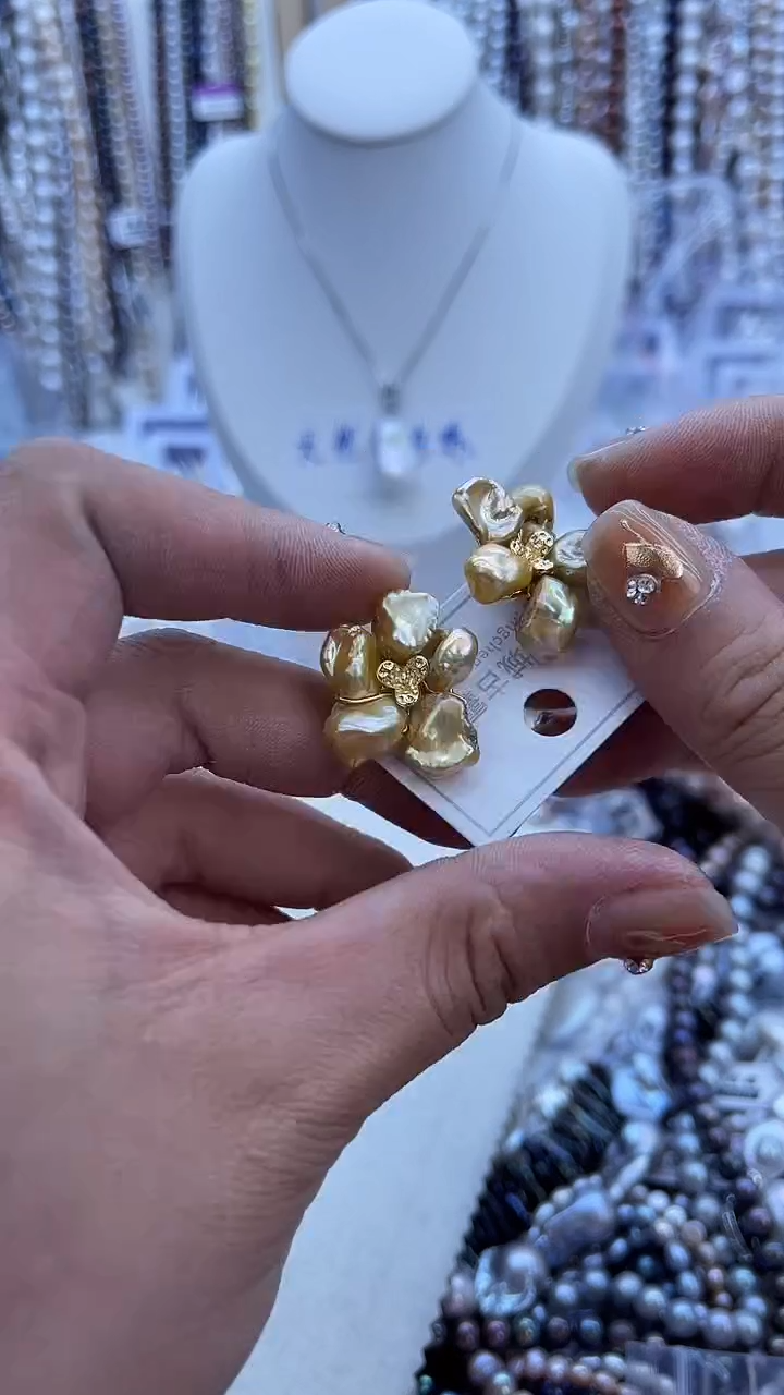 【闪购商品】淡水珍珠耳饰未镶嵌891