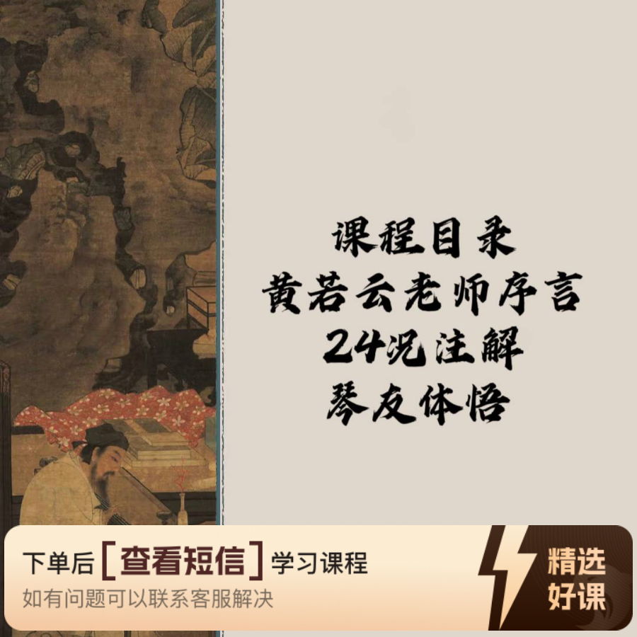 《溪山琴况》黄若云注解版本·视频讲解课知识服务读书卡