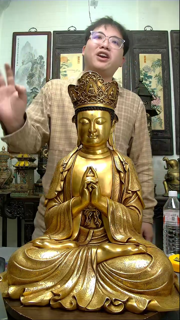 【闪购商品】大日如来铜像造像收藏造像