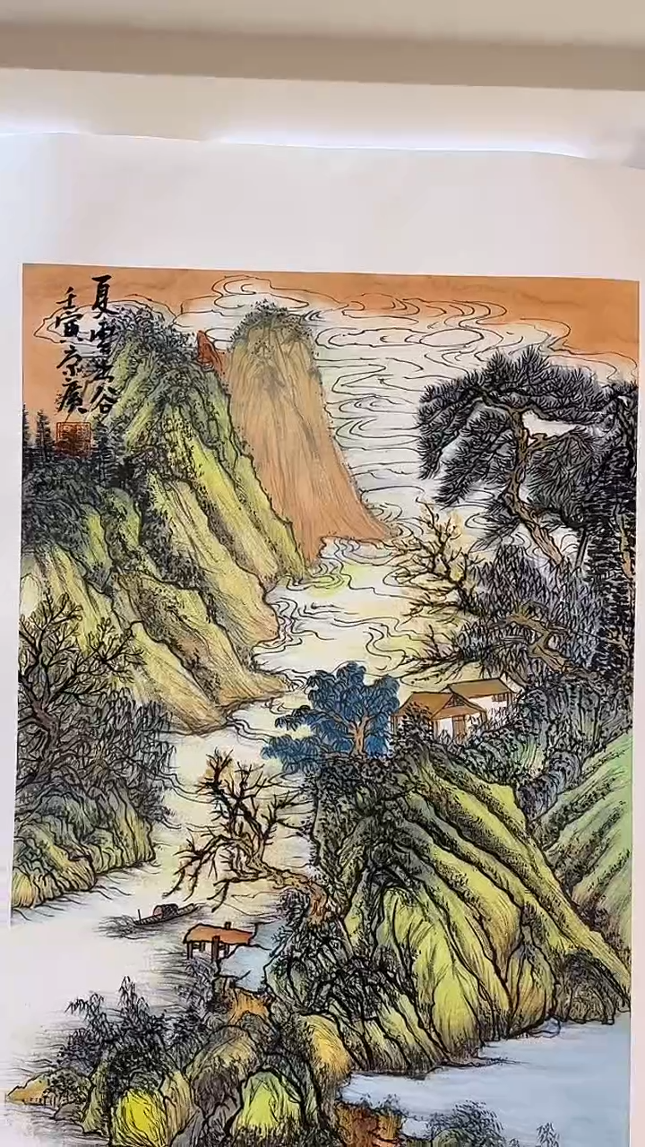 国画陈京广手绘绘画作品18-3