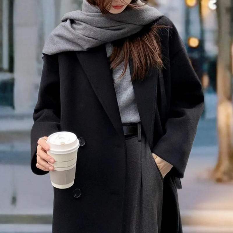 【羊毛鹅绒高端纱线】【901-999】深圳南油高货外套 秋冬韩版气质