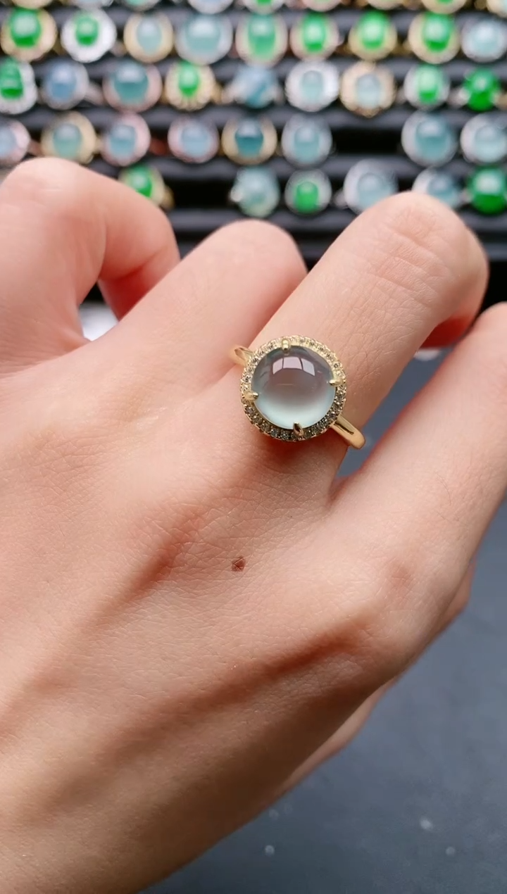 【闪购商品】翡翠戒指银S925镶嵌11111