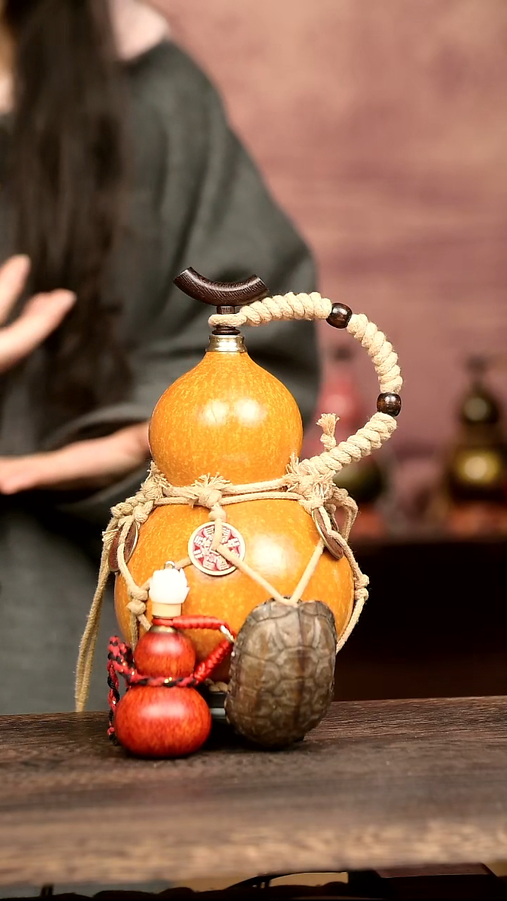 740号中药煮色  大漆葫芦水壶/酒壶 一物一拍