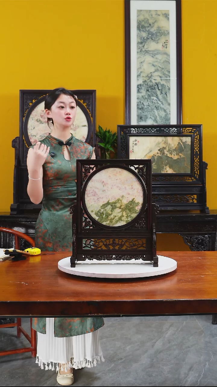 石材天然大理石画摆件