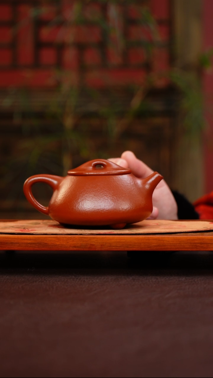 茶壶紫砂 景舟石瓢 朱泥大红袍 250cc