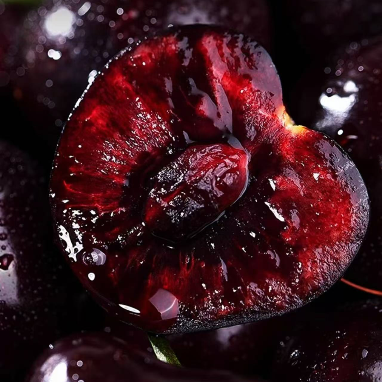 【顺丰包邮】4JDD桑提娜空运车厘子新鲜水果内附果径卡净重800g桑提娜樱桃智利共和国