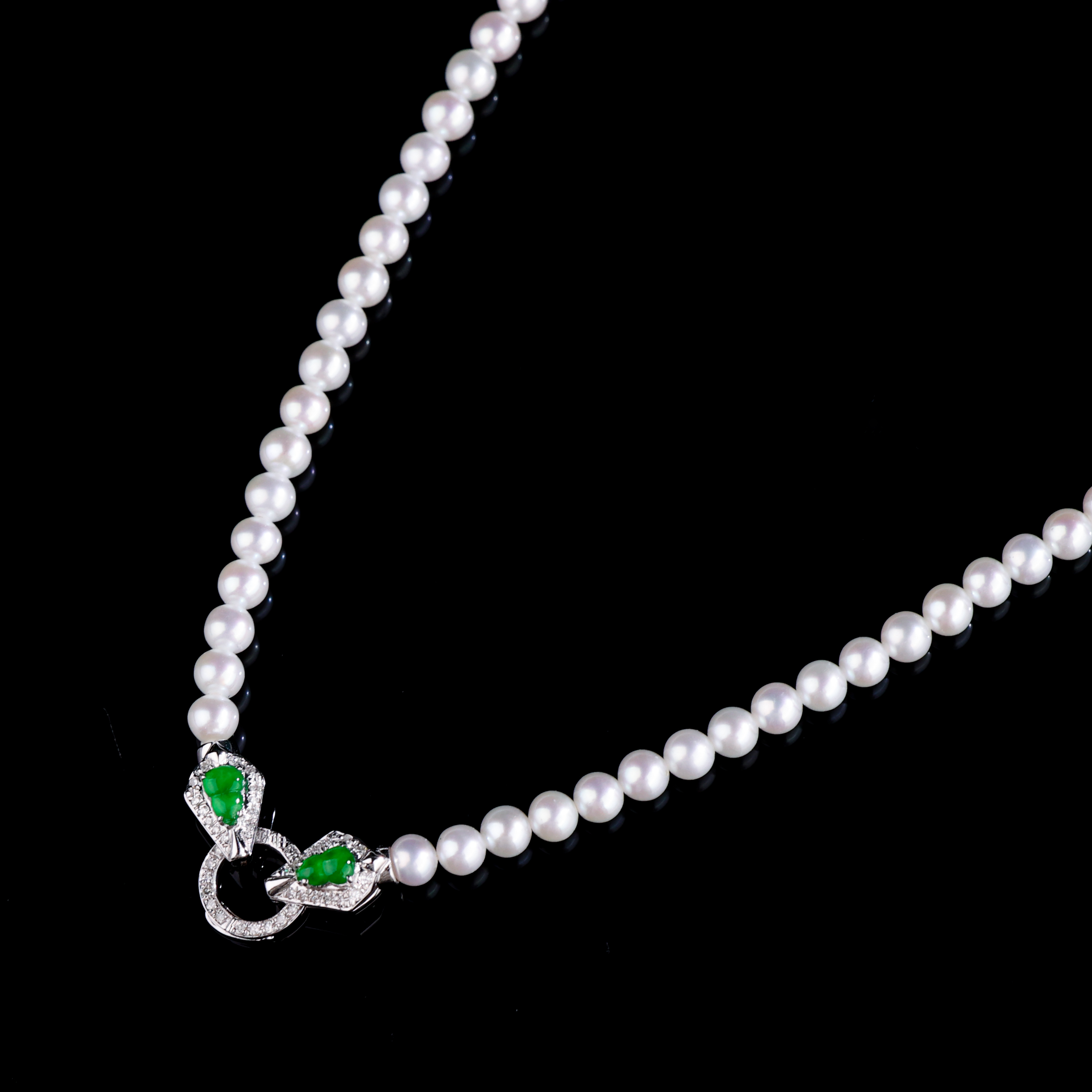 玥集珠宝 18k金淡水珍珠Y字蛇项链 多样性发货一件 ZZJ