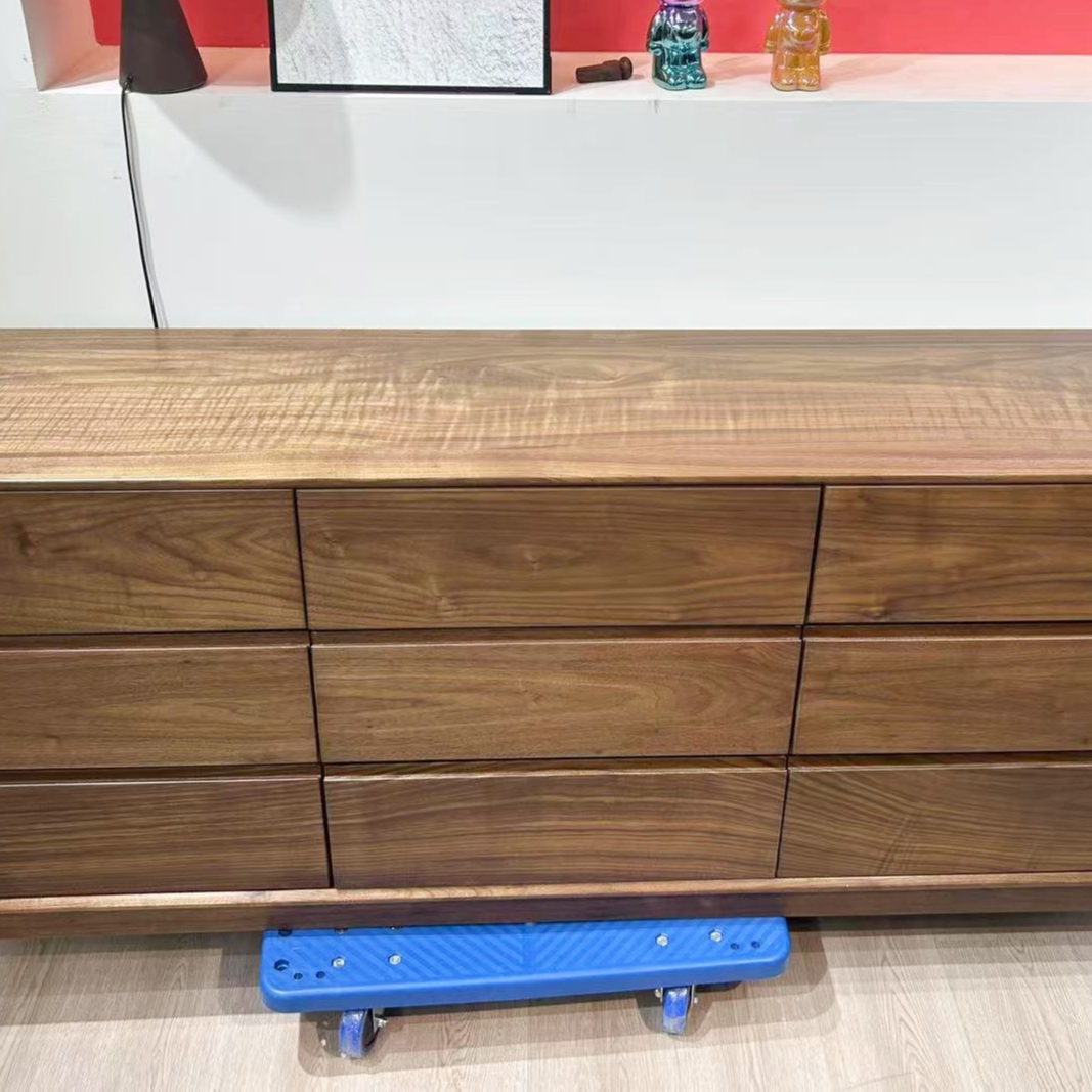 北美黑胡桃木全原木连纹九斗柜储物柜收纳柜简约