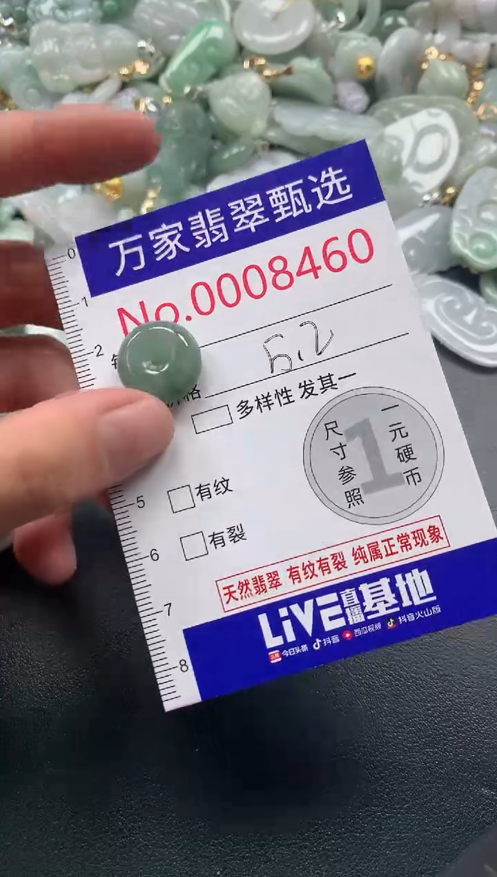 吊坠(不含链)未镶嵌翡翠8460