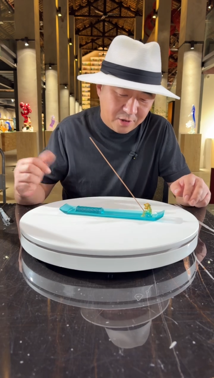 摆件独钓寒江雪艺术香插