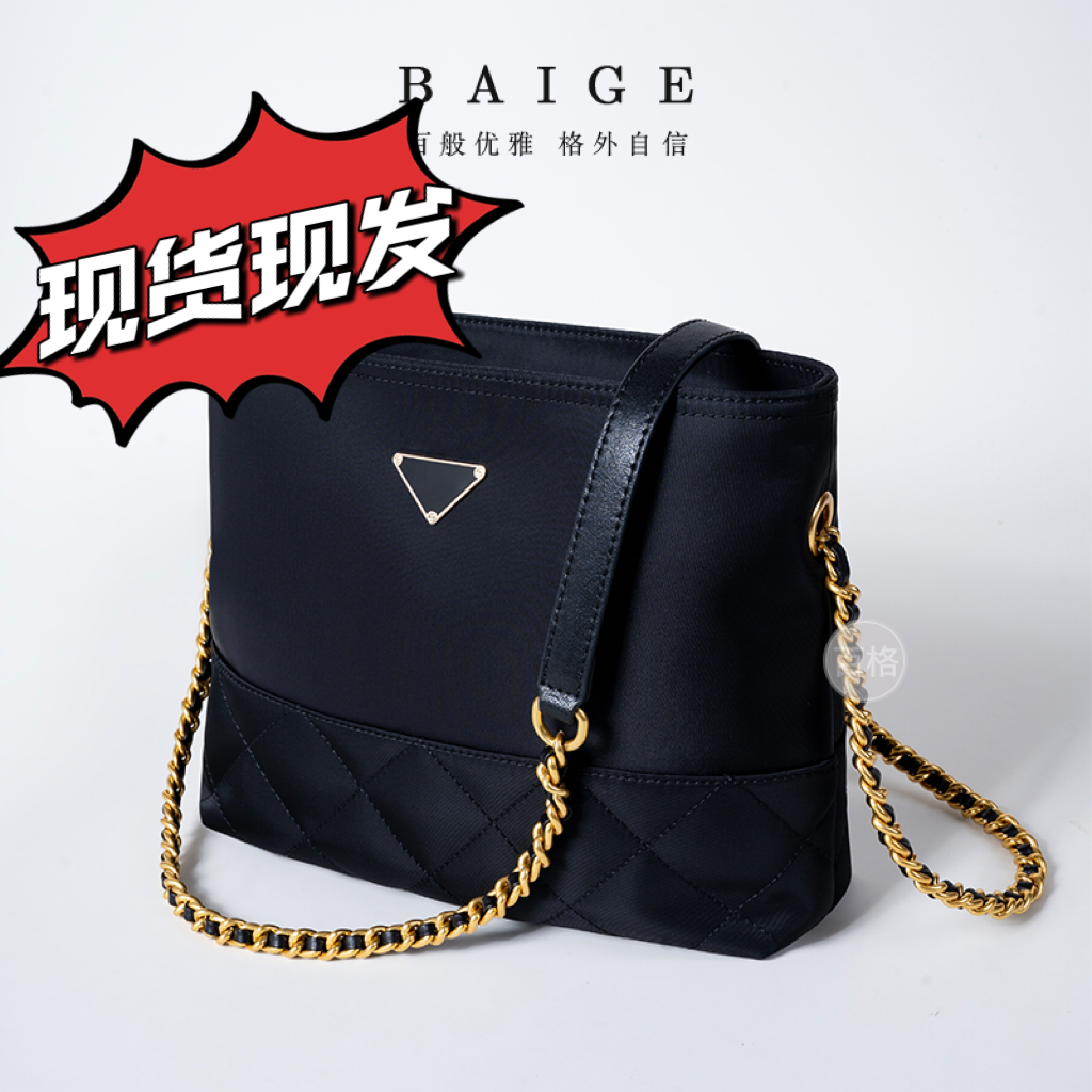 小众设计菱格链条小方包2025新款爆款五防面料百搭斜挎女包96885