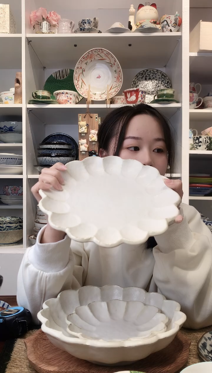 陶瓷【孤品】小兵窑大盘24cm