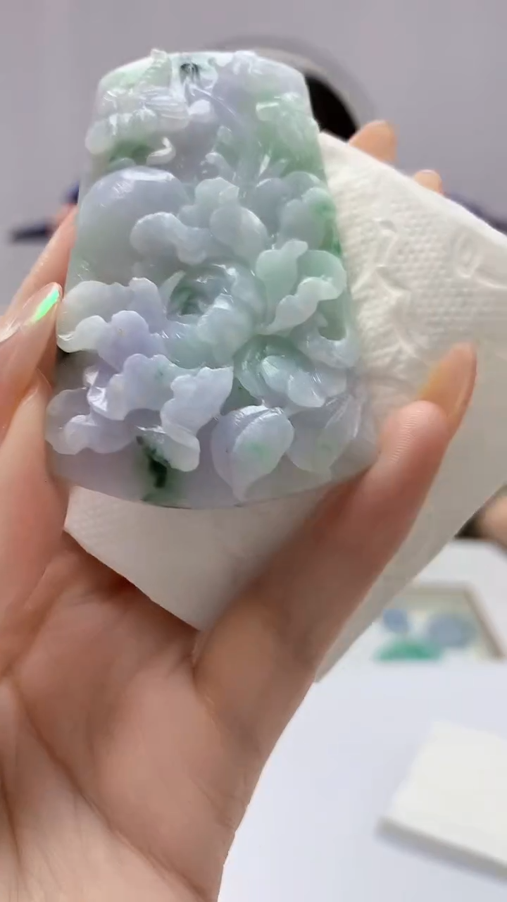 【闪购商品】定制翡翠未镶嵌0405DD-毛货挂件88