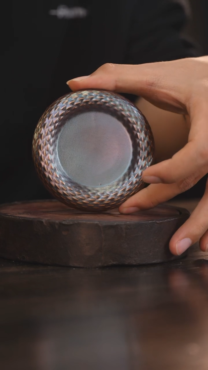 【闪购商品】杯118柴房陶瓷丨窑宝龙鳞杯垫