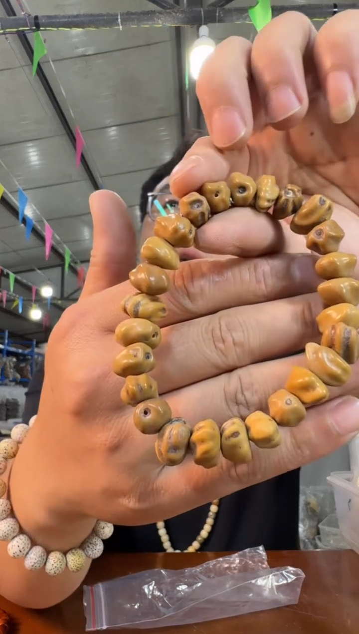 菩提根/象牙果手串A66实物为准龙脊