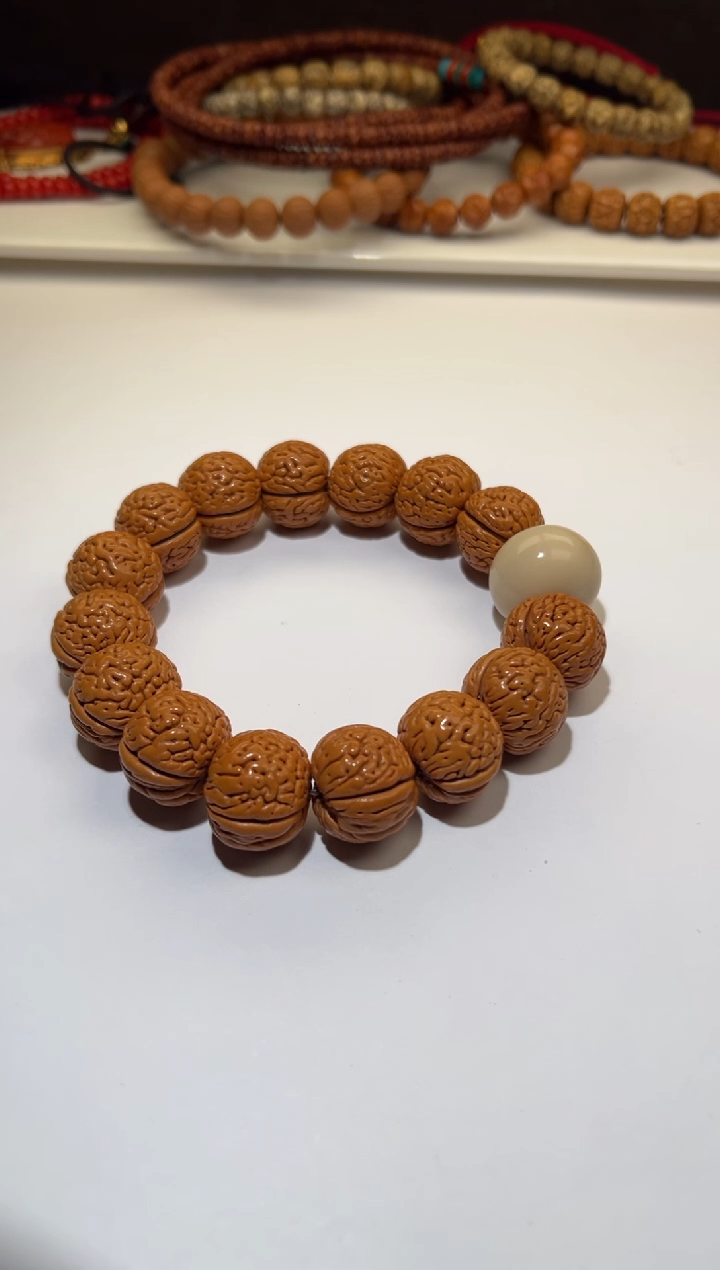 手串桃核桃核单圈手串