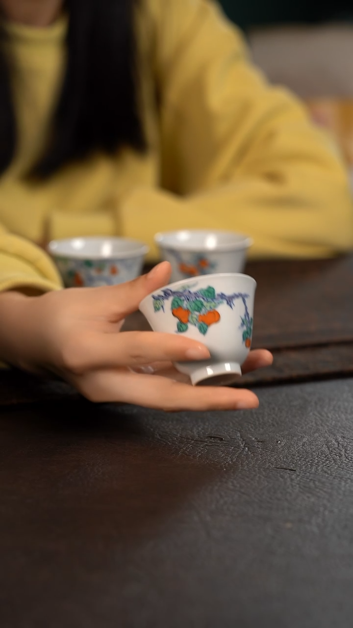 【闪购商品】杯云霞珍藏斗彩事事如意闻香杯