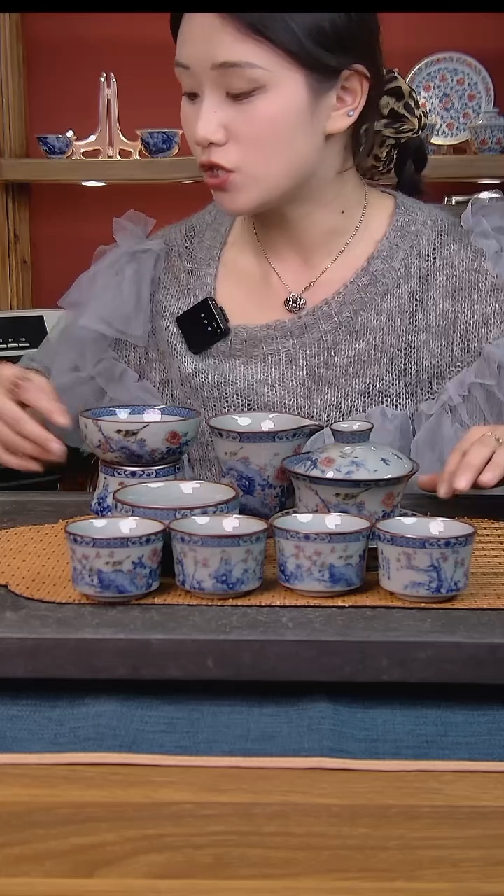 简装家用款8件套 老陶泥开片纹陶瓷茶具