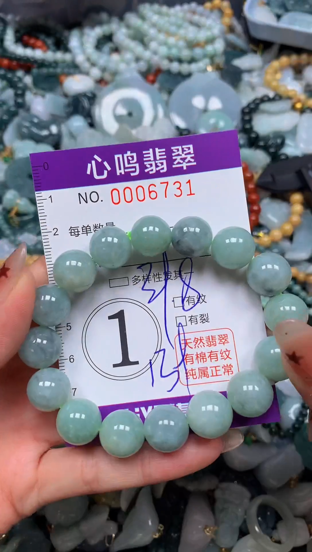翡翠未镶嵌颈饰闪购006731