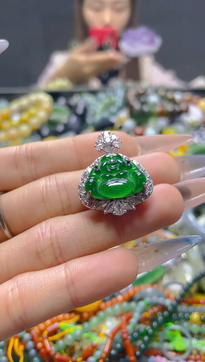 颈饰未镶嵌翡翠/S/翡翠A货，一件也是批发价