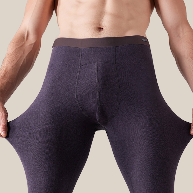 男士德绒双面绒无痕保暖裤修身