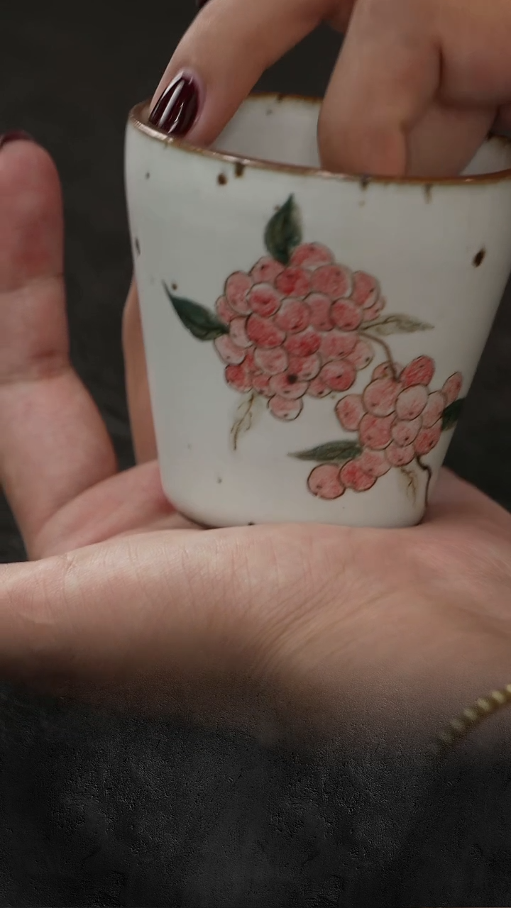 三更甄选|手绘山果主人杯  80cc