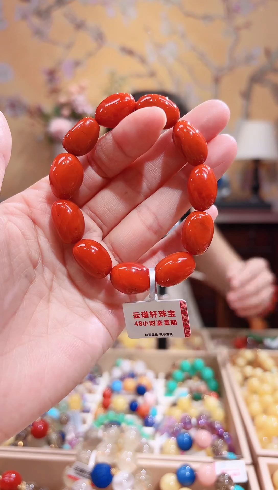 未镶嵌手串南红玛瑙设计款南红手串