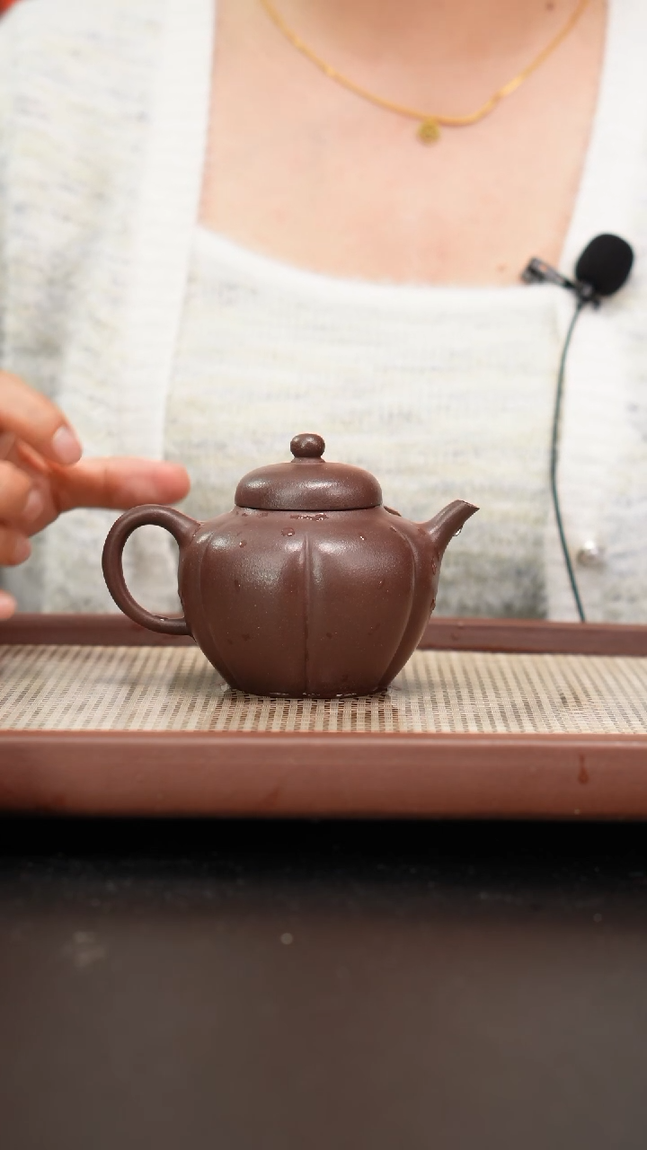 【闪购商品】紫砂茶壶底曹清瓜棱