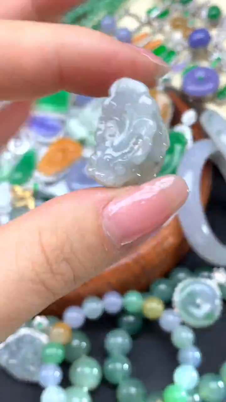 【闪购商品】翡翠耳饰未镶嵌4-天然翡翠