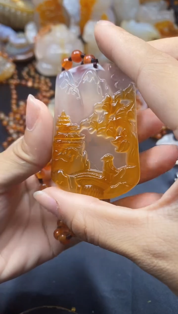 未镶嵌1玛瑙/玉髓洪*ll