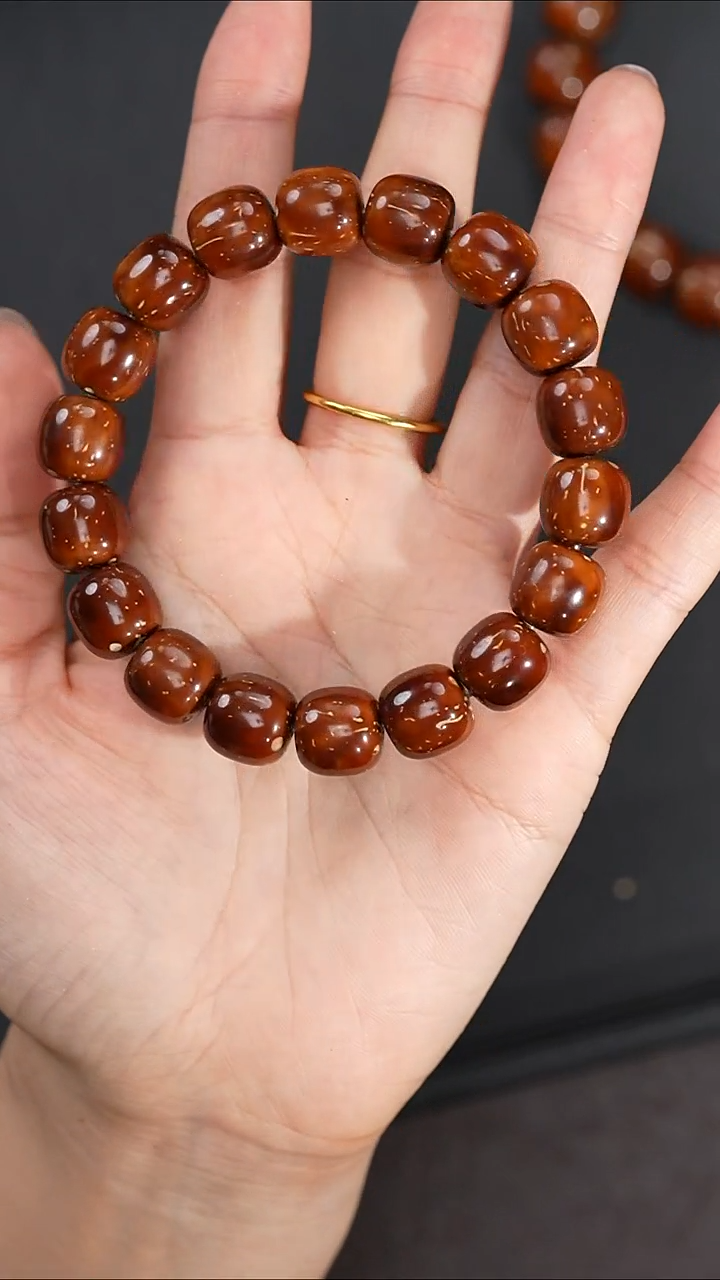 手串紫金鼠12mm红皮