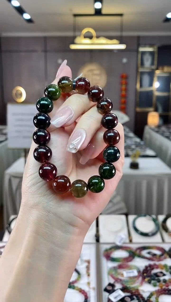 【闪购商品】碧玺单圈手串11mm+未镶嵌（多样性发一条）hon