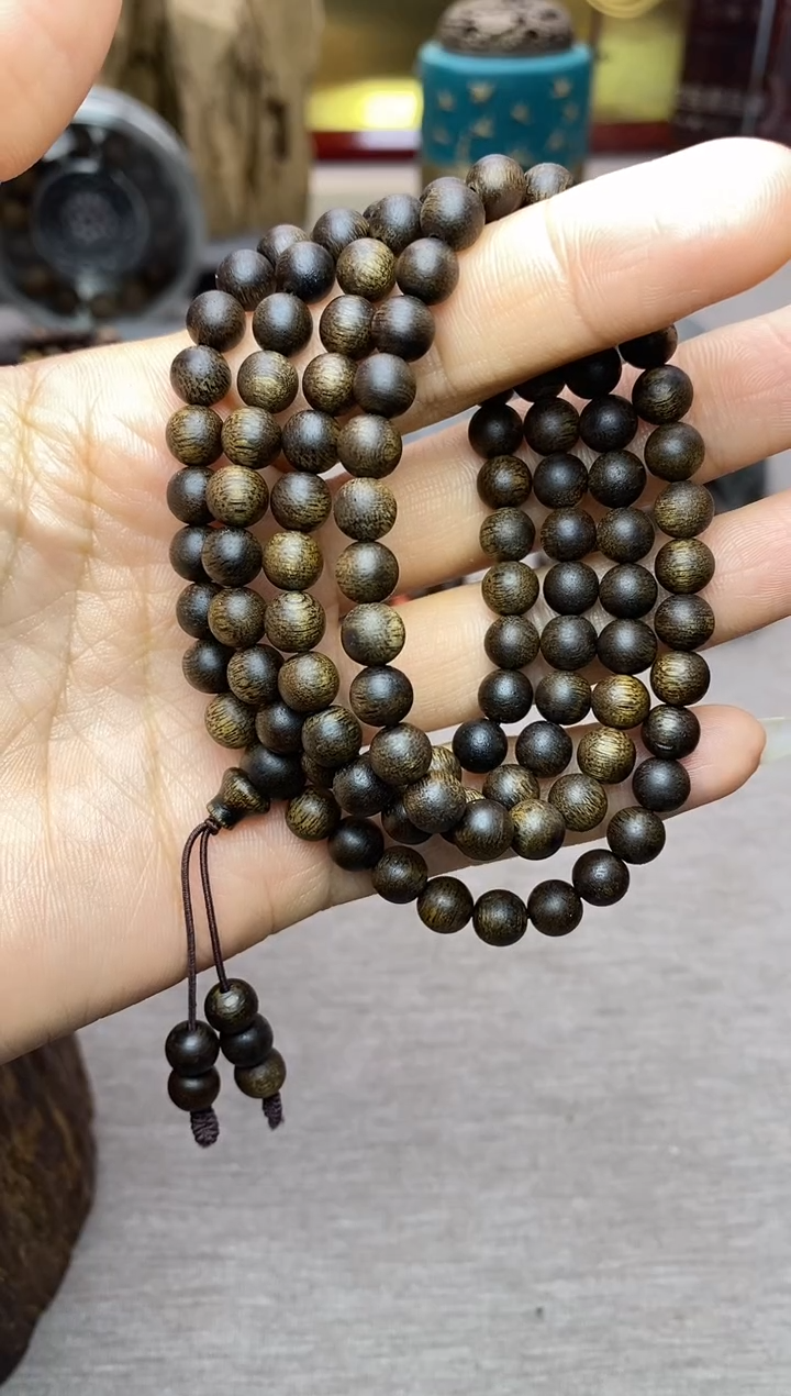 【闪购商品】沉香手串顺化紫棋楠06*108沉水多圈